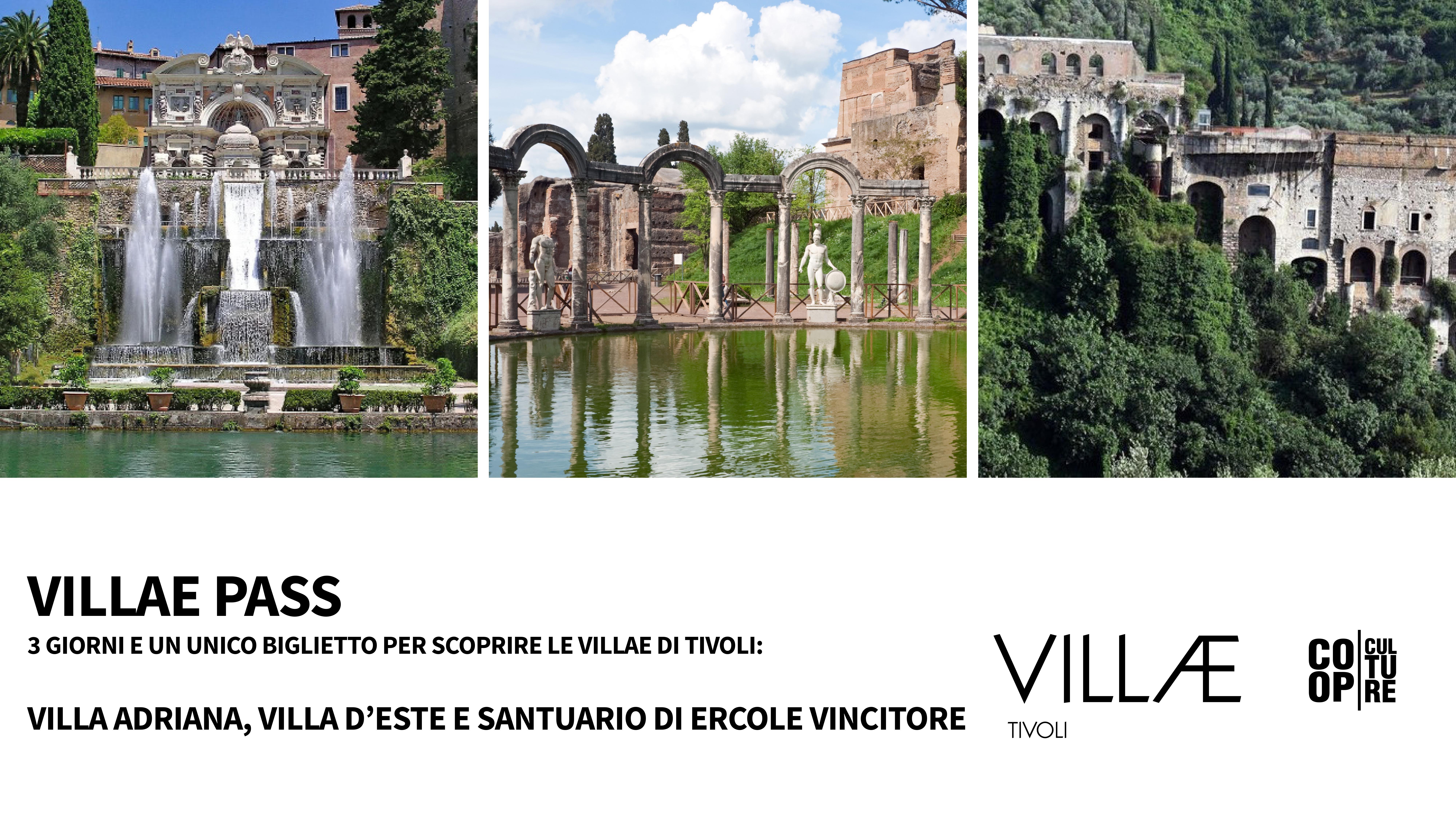 VILLAE PASS_dal 30 luglio un unico biglietto per scoprire  le VILLAE di Tivoli